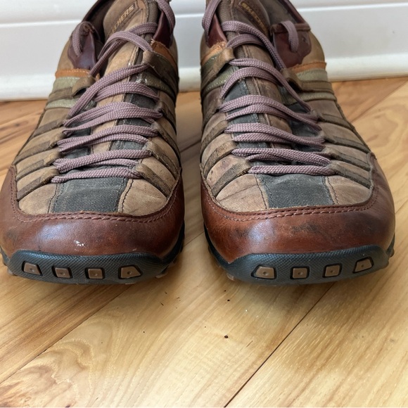 VINTAGE Skechers Men's Leather Citywalk Footpath Lace up Oxford Sneakers Sz 10 - Picture 5 of 11